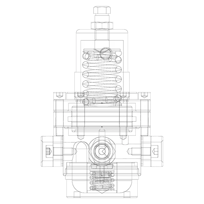 Regulator technical drawing